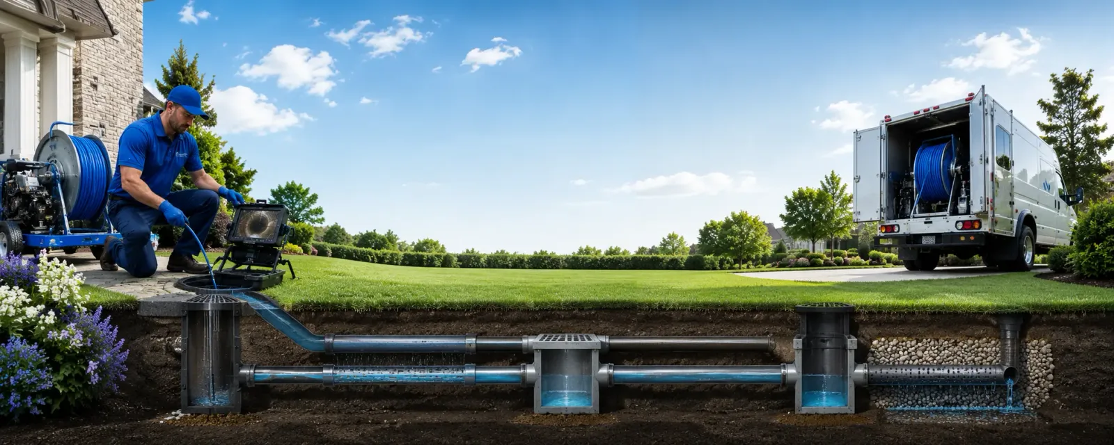 Outdoor drain cleaning information for Berwick, IL